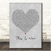 Thirty Seconds to Mars This Is War Grey Heart Song Lyric Print