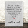 Tom Petty and the Heartbreakers Built to Last Grey Heart Song Lyric Print