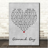 Vashti Bunyan Diamond Day Grey Heart Song Lyric Print