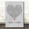 Zac Brown Band Colder Weather Grey Heart Song Lyric Print