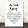 Roger Daltrey Oceans Away White Heart Song Lyric Quote Print