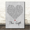 Collin Raye The Gift Grey Heart Song Lyric Print
