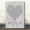 David Soul Dont Give Up On Us Grey Heart Song Lyric Print