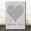 Dermot Kennedy What Have I Done Grey Heart Song Lyric Print