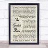 Runrig The Greatest Flame Vintage Script Song Lyric Quote Print