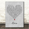 Family Of The Year Hero Grey Heart Song Lyric Print