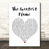 Runrig The Greatest Flame White Heart Song Lyric Quote Print