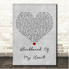 George Jones Blackboard Of My Heart Grey Heart Song Lyric Print