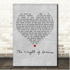 Greta Van Fleet The Weight of Dreams Grey Heart Song Lyric Print