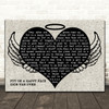 Dick Van Dyke Put on a Happy Face Heart Angel Wings Halo Song Lyric Print