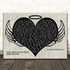 Bette Midler Wind Beneath My Wings Heart Angel Wings Halo Song Lyric Print