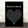 John Denver Heart To Heart Black Heart Song Lyric Print