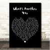 Johnny Logan Whats Another Year Black Heart Song Lyric Print