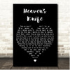 Josh Garrels Heaven's Knife Black Heart Song Lyric Print
