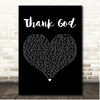 Kane Brown & Katelyn Brown Thank God Black Heart Song Lyric Print