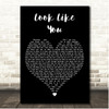 Kaylee Rose Look Like You Black Heart Song Lyric Print