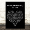 Lalah Hathaway Forever, For Always, For Love Black Heart Song Lyric Print