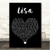 Lita Ford Lisa Black Heart Song Lyric Print