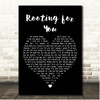 London Grammar Rooting for You Black Heart Song Lyric Print