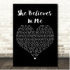 Me First And The Gimme Gimmes She Believes In Me Black Heart Song Lyric Print