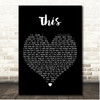 Megan McKenna This Black Heart Song Lyric Print