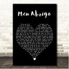 Melim Meu Abrigo Black Heart Song Lyric Print