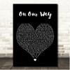 MercyMe On Our Way Black Heart Song Lyric Print