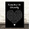 Michael Peterson From Here to Eternity Black Heart Song Lyric Print