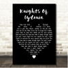 Muse Knights Of Cydonia Black Heart Song Lyric Print