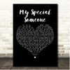 Neil Diamond My Special Someone Black Heart Song Lyric Print