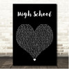 Nicki Minaj High School Black Heart Song Lyric Print