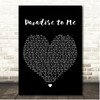 Niko Moon Paradise to Me Black Heart Song Lyric Print