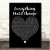 Paul Young Everything Must Change Black Heart Song Lyric Print