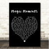 Perry Como Magic Moments Black Heart Song Lyric Print