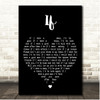 Pink Floyd If Black Heart Song Lyric Print