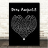 PJ Harding & Noah Cyrus Dear August Black Heart Song Lyric Print