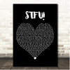 Rina Sawayama STFU! Black Heart Song Lyric Print