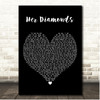 Rob Thomas Her Diamonds Black Heart Song Lyric Print