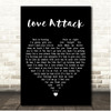 Shakin Stevens Love Attack Black Heart Song Lyric Print