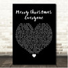 Shakin Stevens Merry Christmas Everyone Black Heart Song Lyric Print