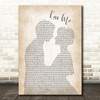 Sixpence None The Richer Kiss Me Man Lady Bride Groom Wedding Song Lyric Print