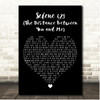 SHINee Selene 6.23 (The Distance Between You and Me) Black Heart Song Lyric Print