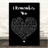 Slim Whitman I Remember You Black Heart Song Lyric Print