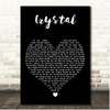 Stevie Nicks Crystal Black Heart Song Lyric Print