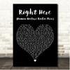 SWV Right Here (Human Nature Radio Mix) Black Heart Song Lyric Print