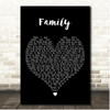 The Chainsmokers & Kygo Family Black Heart Song Lyric Print