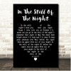 The Five Satins In The Still Of The Night Black Heart Song Lyric Print
