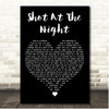 The Killers Shot At The Night Black Heart Song Lyric Print