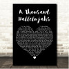 The Shires A Thousand Hallelujahs Black Heart Song Lyric Print