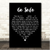 Tom Rosenthal Go Solo Black Heart Song Lyric Print